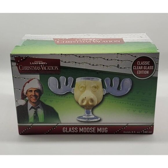 National Lampoon's Christmas Vacation 8 Ounce Glass Moose Mug - Picture 1 of 6